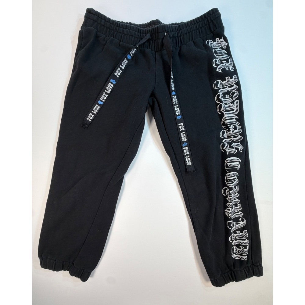 Fox Racing Girls Black Gothic Graphic Jogger Sweatpants XS Moto Racing Kids